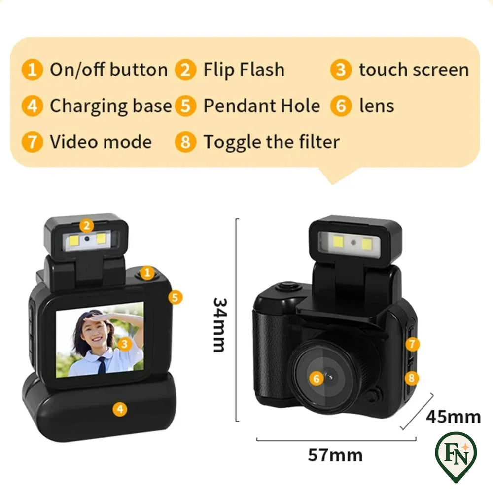 1080P minicamera met 0. 96-scherm CMOS Indoor Home Outdoor Sport Vintage Mini Camera Videorecorder Reizen Draagbare Cam