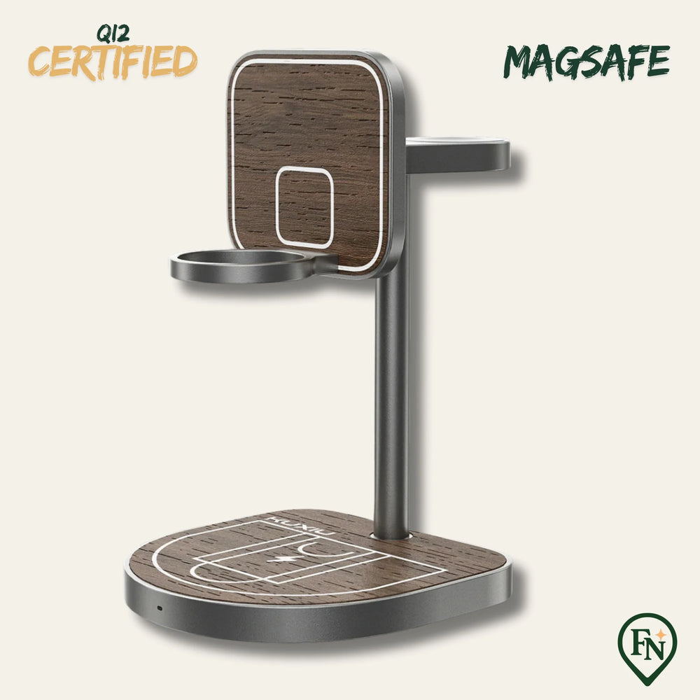 3-in-1 punter MagSafe Oplaadpunt Hout