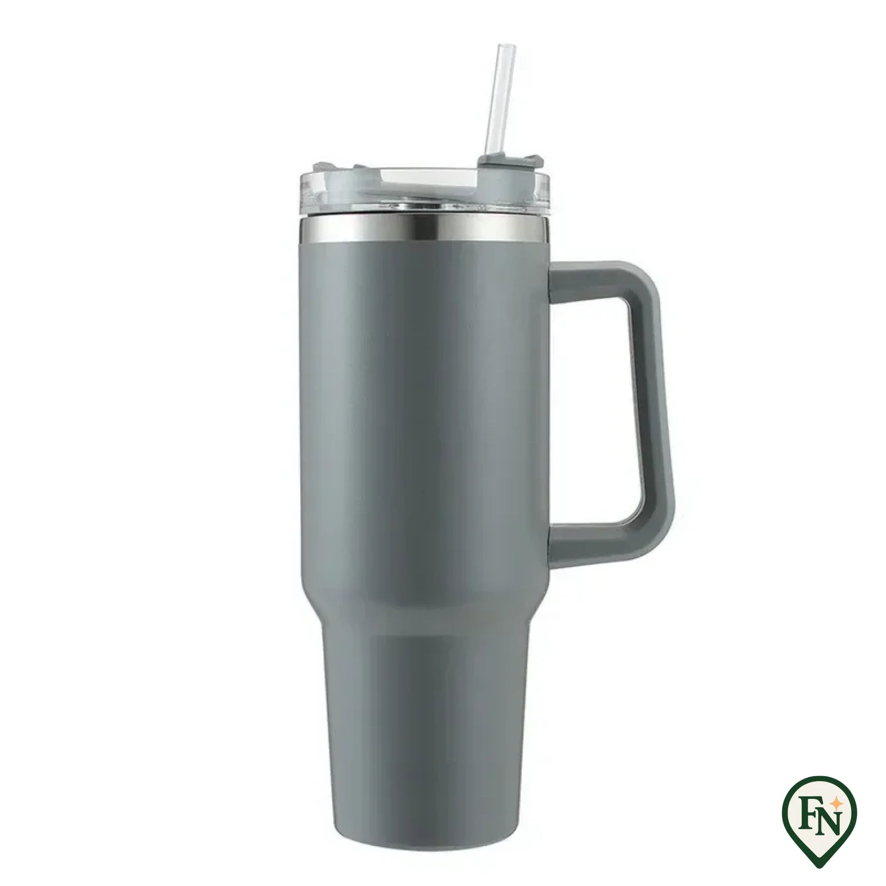 40OZ Stro Isolatie Cup met Handvat Draagbare Auto Roestvrij Staal Koffie Waterfles Grote Capaciteit Reizen BPA Gratis