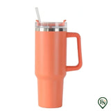40OZ Stro Isolatie Cup met Handvat Draagbare Auto Roestvrij Staal Koffie Waterfles Grote Capaciteit Reizen BPA Gratis