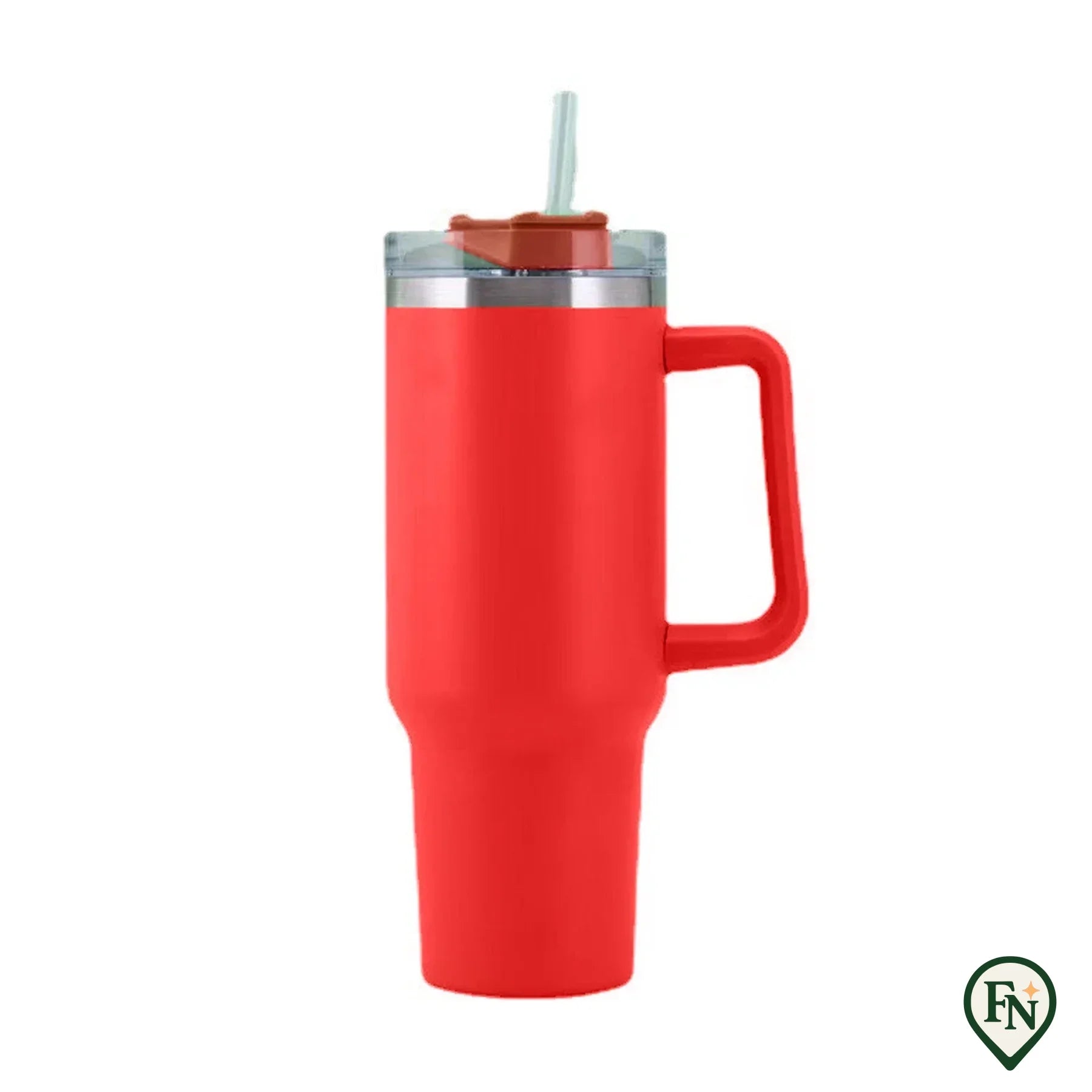 40OZ Stro Isolatie Cup met Handvat Draagbare Auto Roestvrij Staal Koffie Waterfles Grote Capaciteit Reizen BPA Gratis