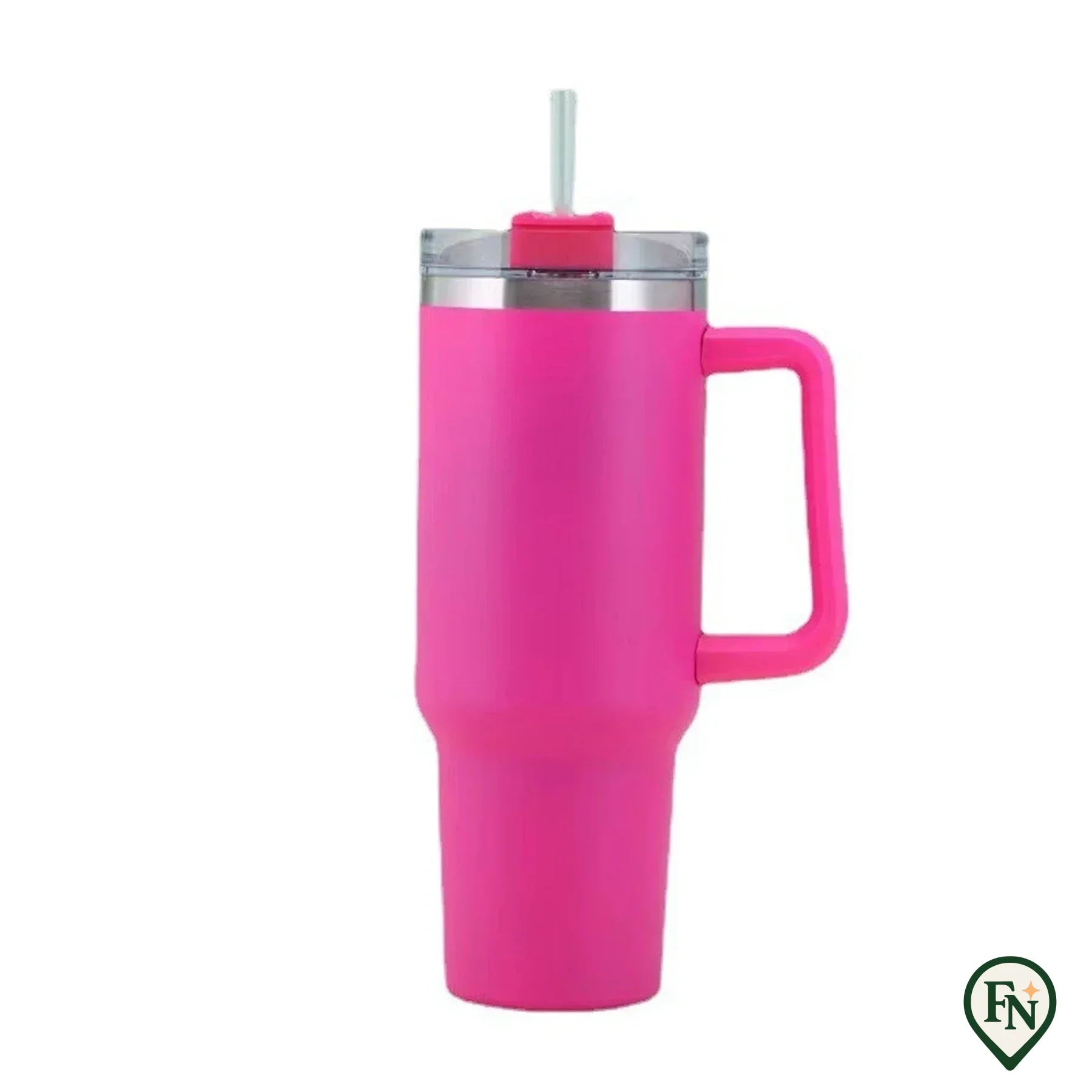 40OZ Stro Isolatie Cup met Handvat Draagbare Auto Roestvrij Staal Koffie Waterfles Grote Capaciteit Reizen BPA Gratis