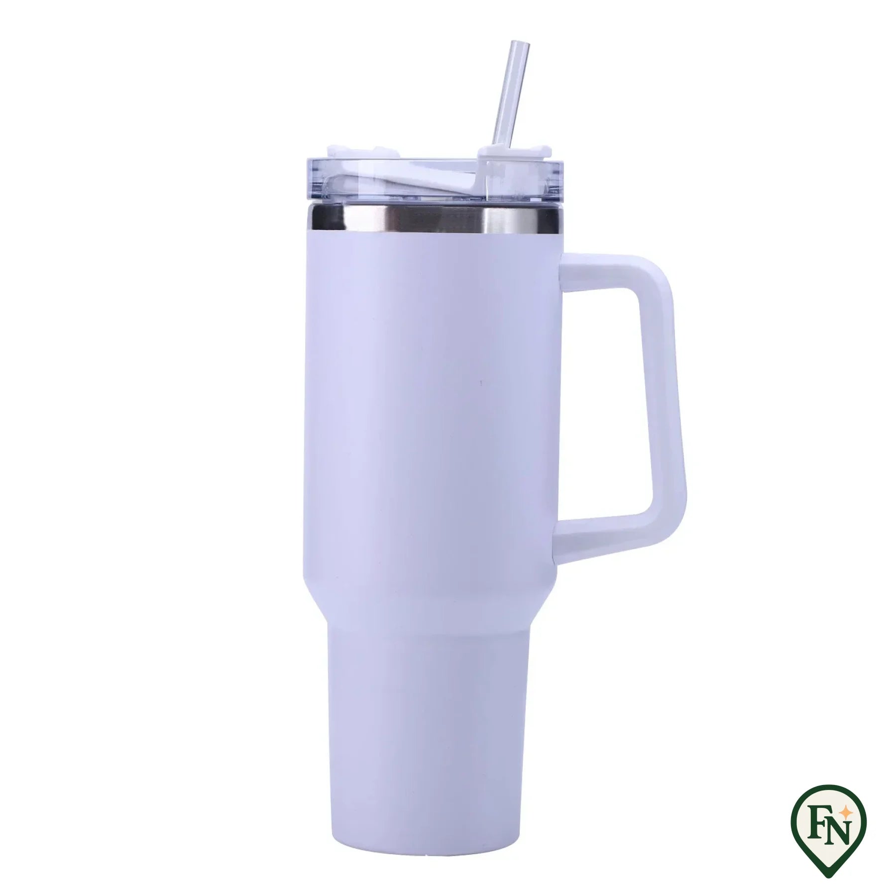 40OZ Stro Isolatie Cup met Handvat Draagbare Auto Roestvrij Staal Koffie Waterfles Grote Capaciteit Reizen BPA Gratis