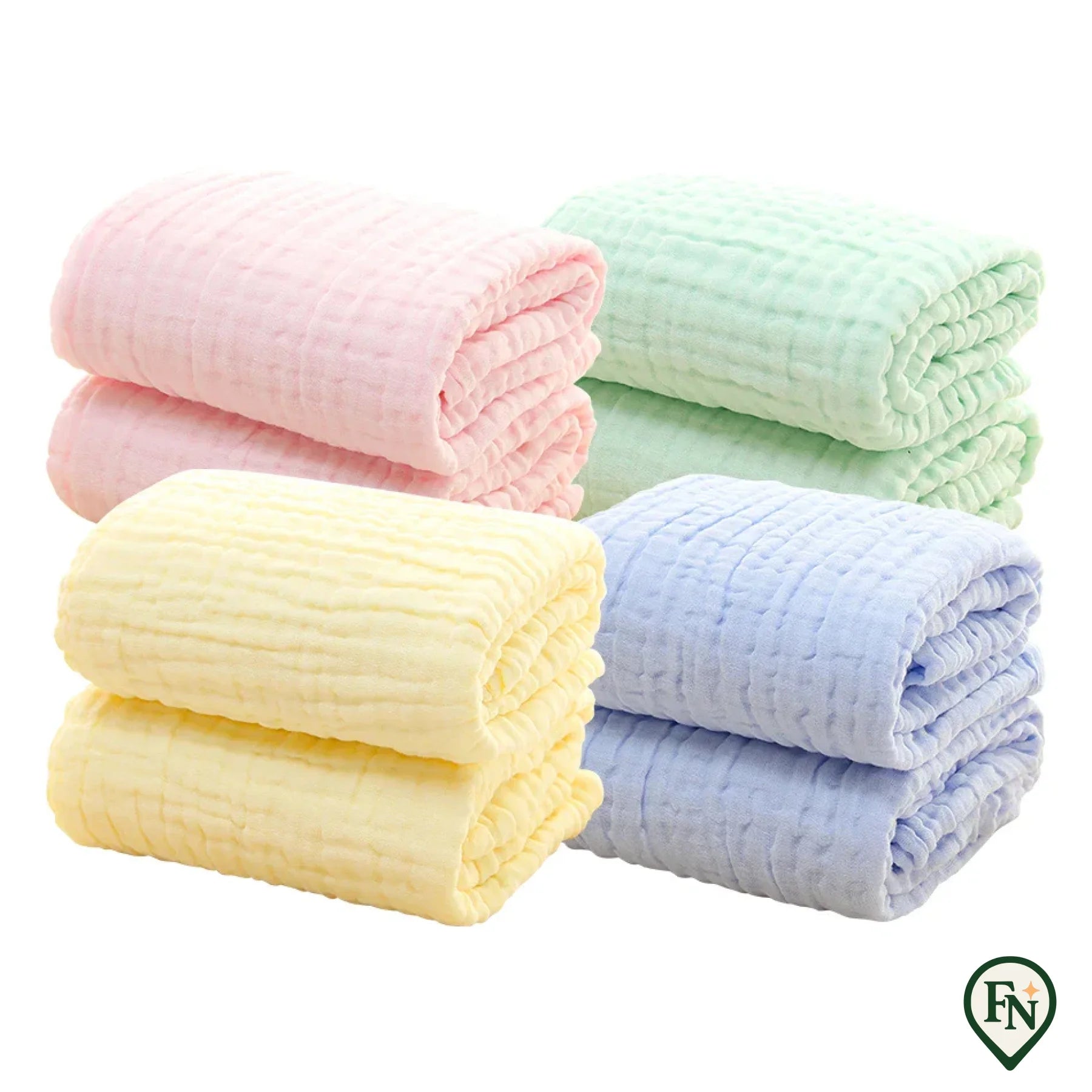 Katoenen mousseline 6-laags babydekens Zacht verdikt Warmte en ademend Gezellig Ideaal voor inbakeren en