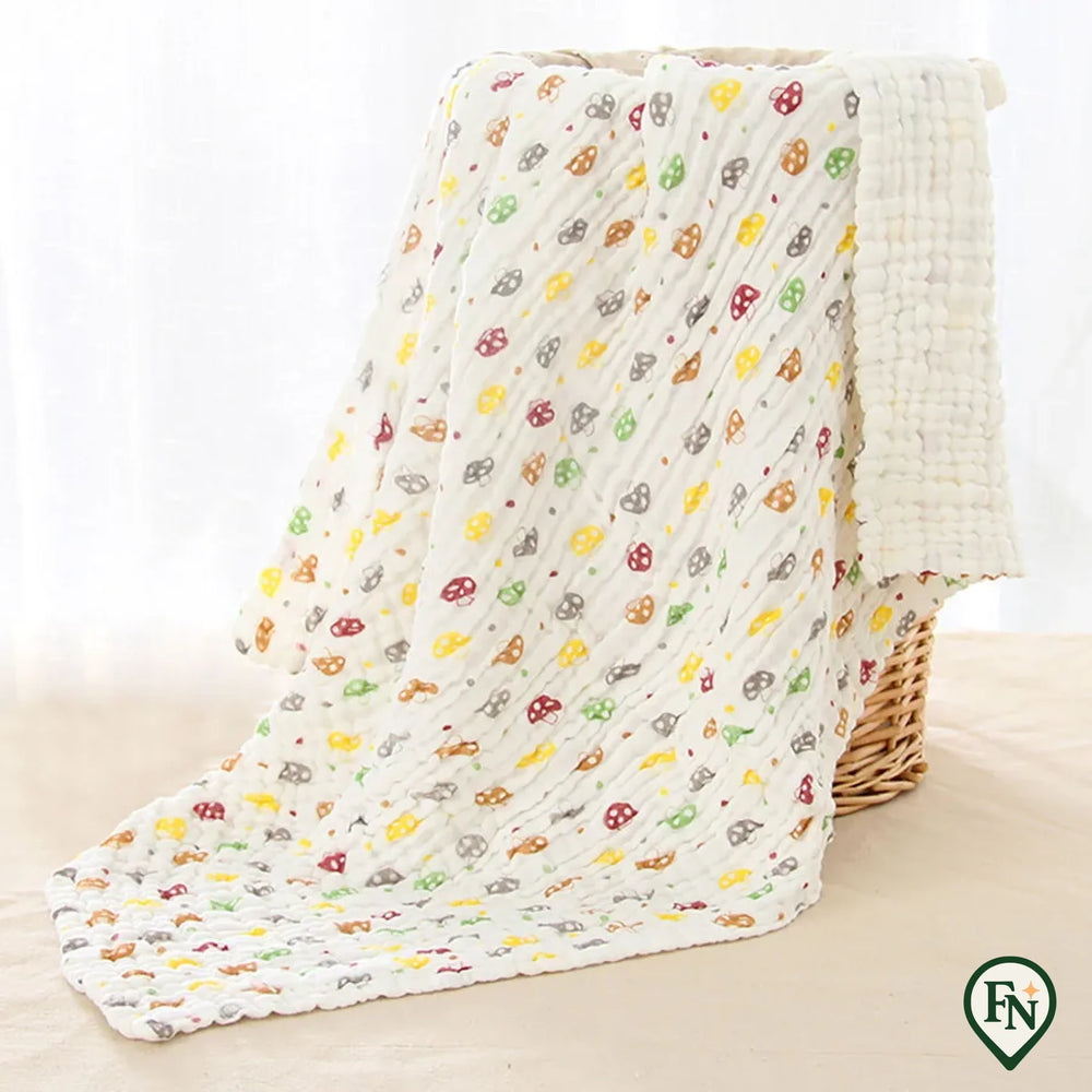 Katoenen mousseline 6-laags babydekens Zacht verdikt Warmte en ademend Gezellig Ideaal voor inbakeren en