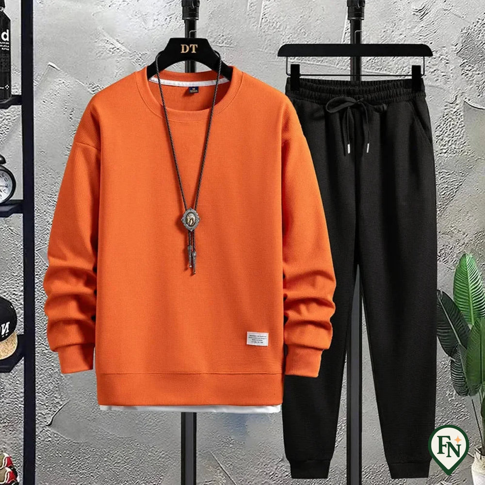Chill Knit Set Oranje / S