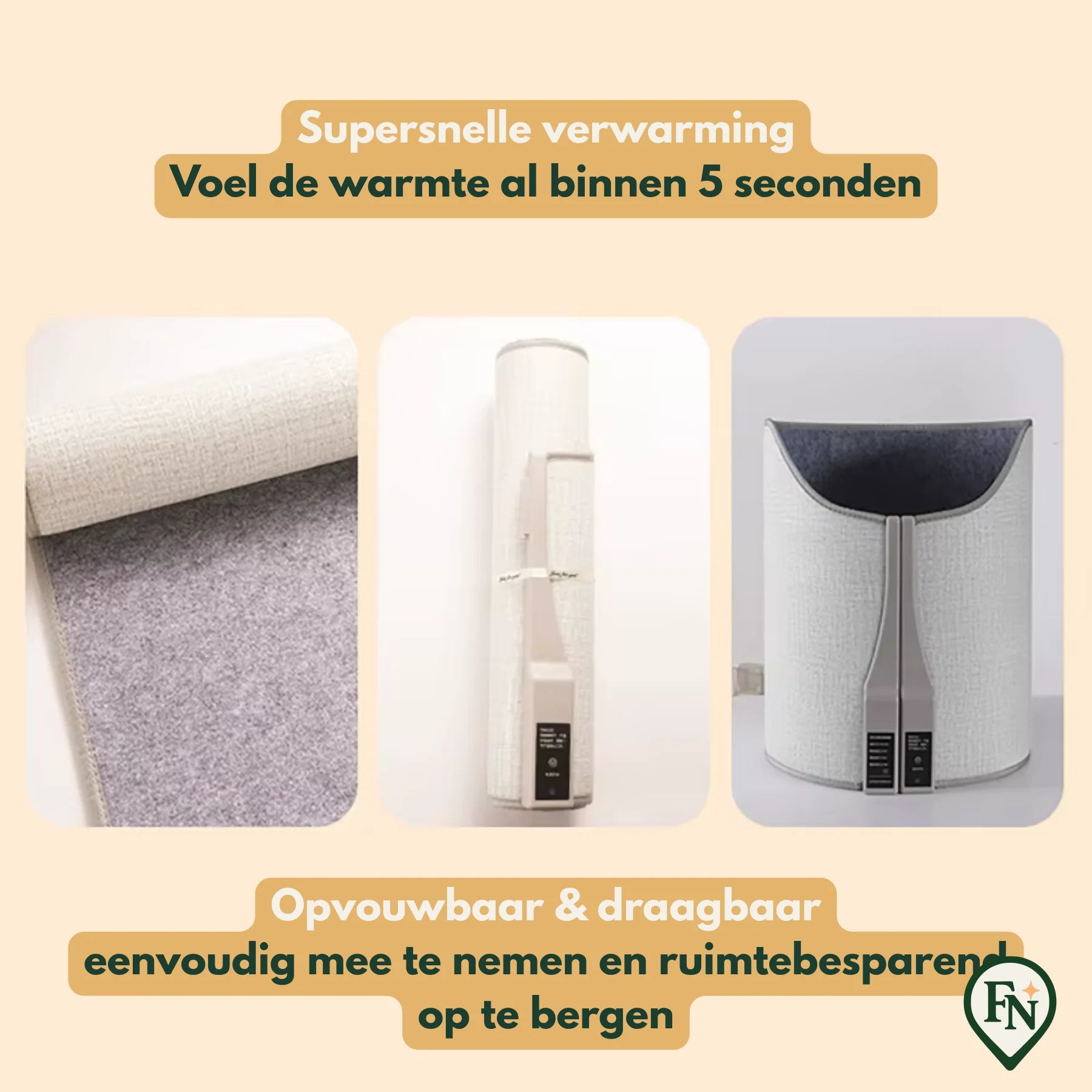 ComfyHeat Pro™ – Compacte Warmte Altijd en Overal EU PLUG 220V