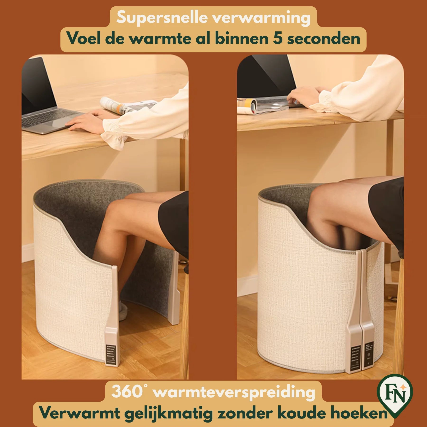 ComfyHeat Pro™ – Compacte Warmte Altijd en Overal EU PLUG 220V