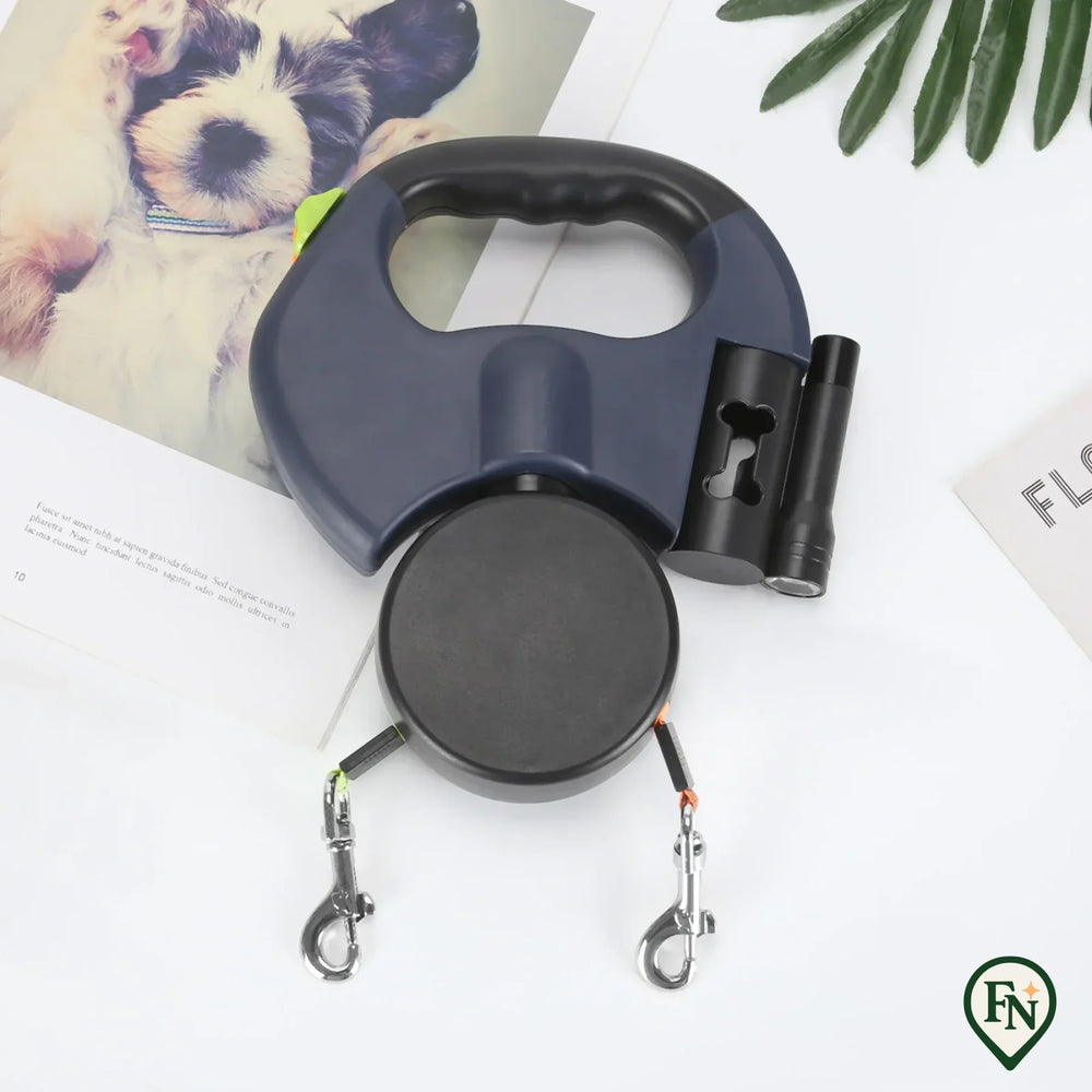 DualPaw™ – Wandel ontspannen met twee honden tegelijk Blauw