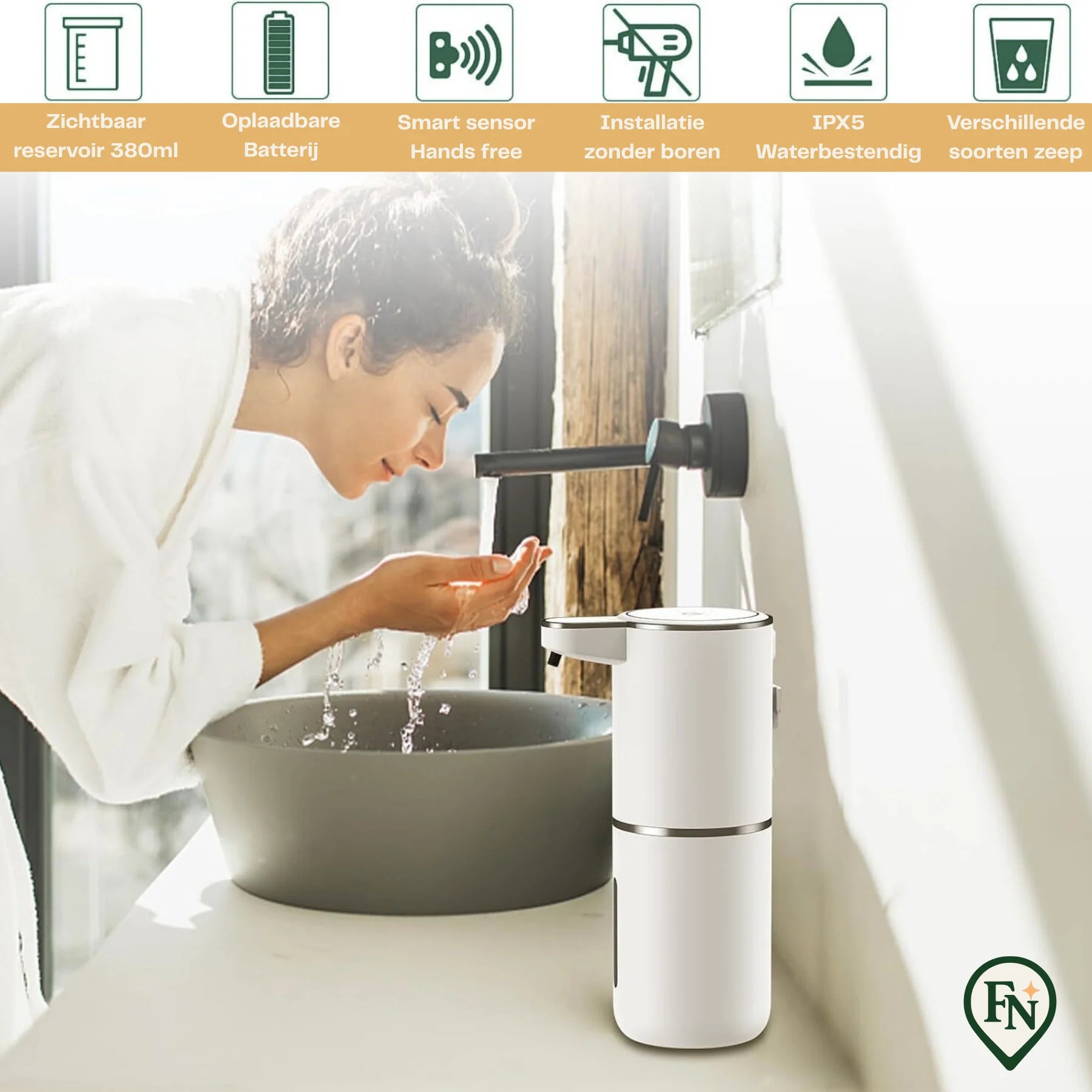 Nieuwe Zeepdispenser Touchless Sensor