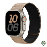 FlexiMag™ Apple – De Magnetische Apple Watch Band met Perfecte Pasvorm Beige / 49mm/46mm/45mm/44mm