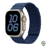 FlexiMag™ Apple – De Magnetische Apple Watch Band met Perfecte Pasvorm Blauw / 49mm/46mm/45mm/44mm
