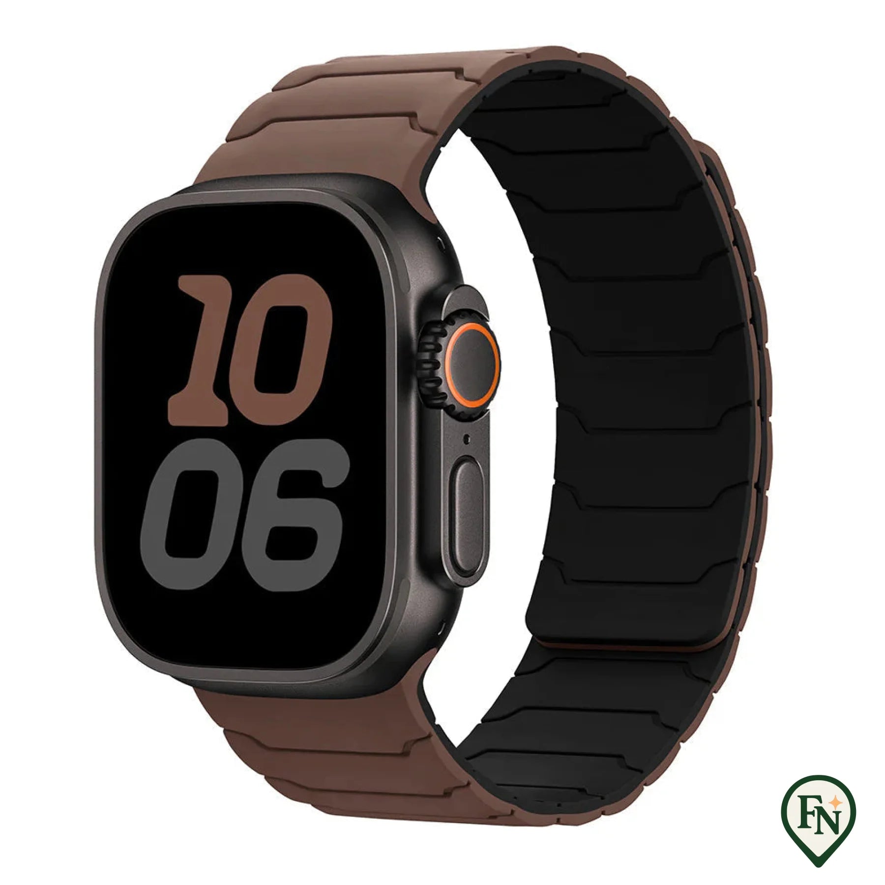 FlexiMag™ Apple – De Magnetische Apple Watch Band met Perfecte Pasvorm Bruin / 49mm/46mm/45mm/44mm
