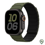 FlexiMag™ Apple – De Magnetische Apple Watch Band met Perfecte Pasvorm Groen / 49mm/46mm/45mm/44mm