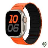 FlexiMag™ Apple – De Magnetische Apple Watch Band met Perfecte Pasvorm Oranje / 49mm/46mm/45mm/44mm