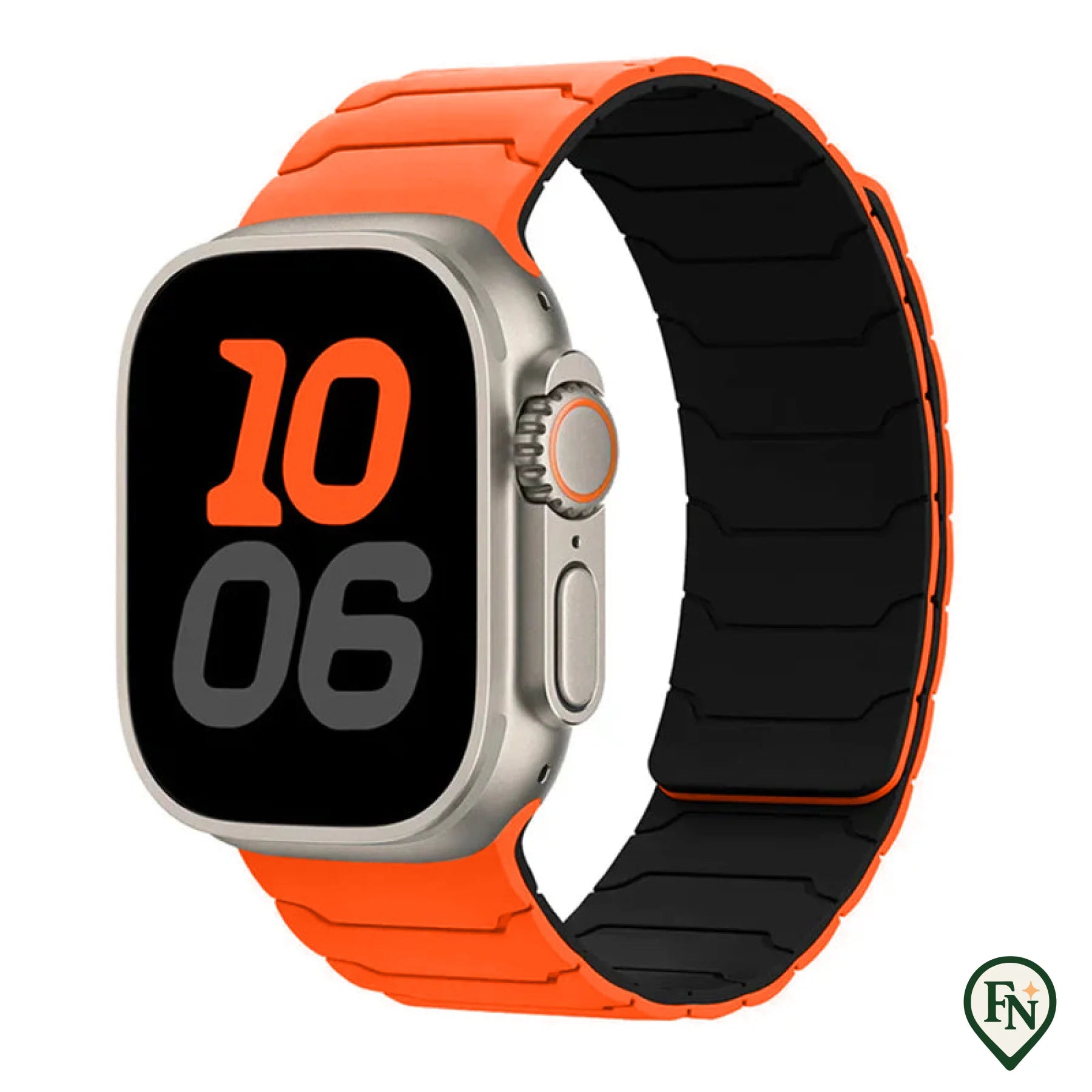 FlexiMag™ Apple – De Magnetische Apple Watch Band met Perfecte Pasvorm Oranje / 49mm/46mm/45mm/44mm