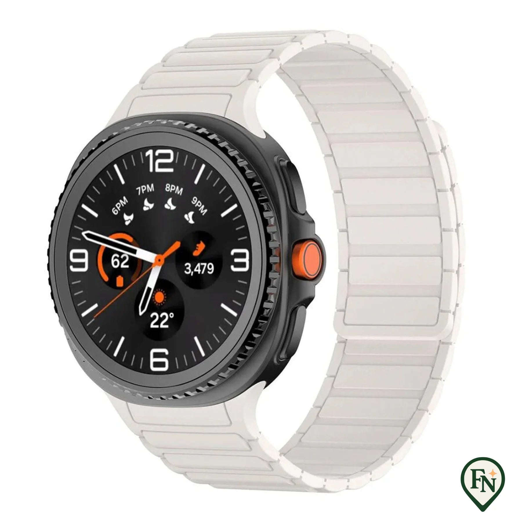 FlexiMag™ Samsung – Stijlvolle Magnetische Band voor Galaxy Watch Wit / Galaxy Watch8 Classic 46mm