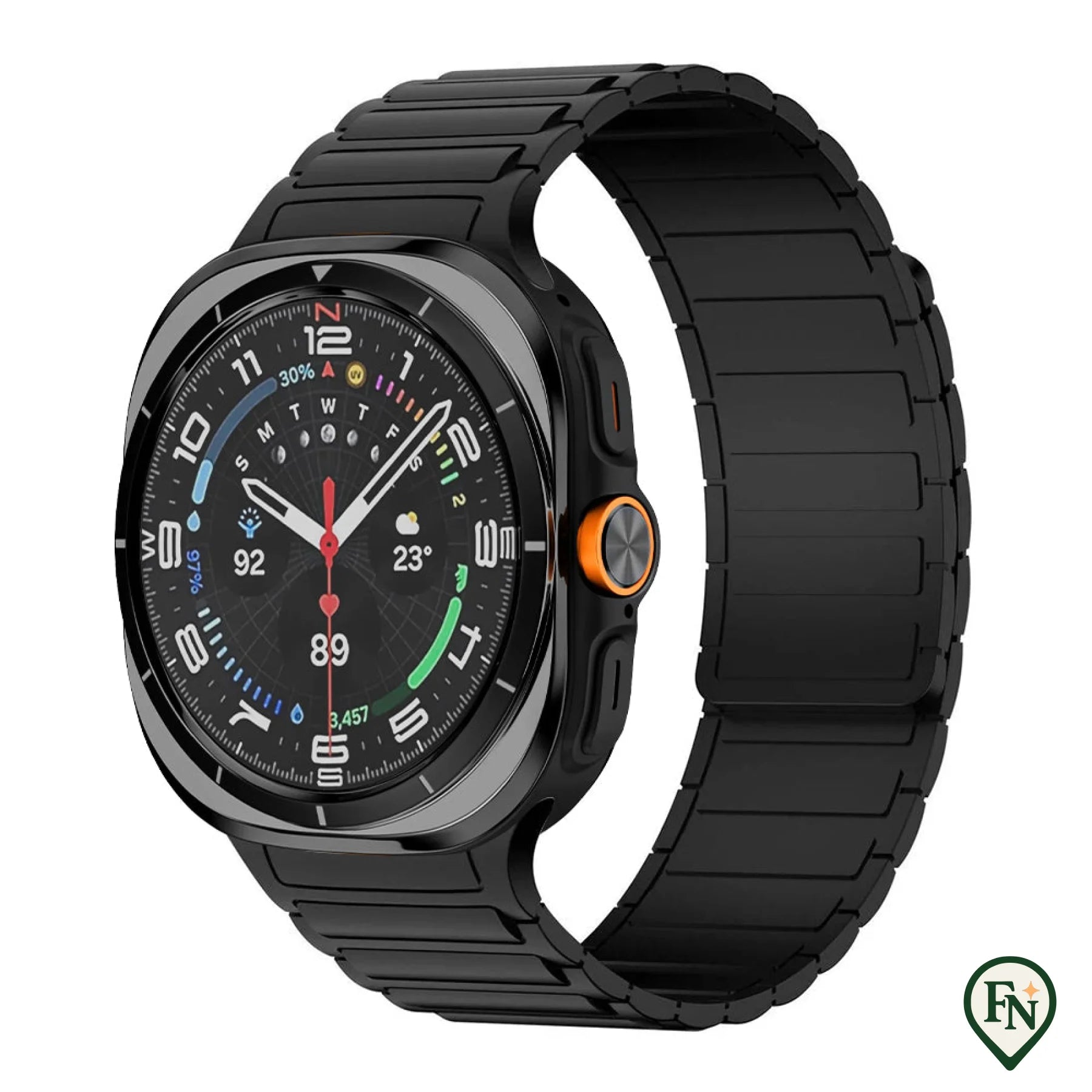 FlexiMag™ Samsung – Stijlvolle Magnetische Band voor Galaxy Watch Zwart / Galaxy Watch Ultra 47mm