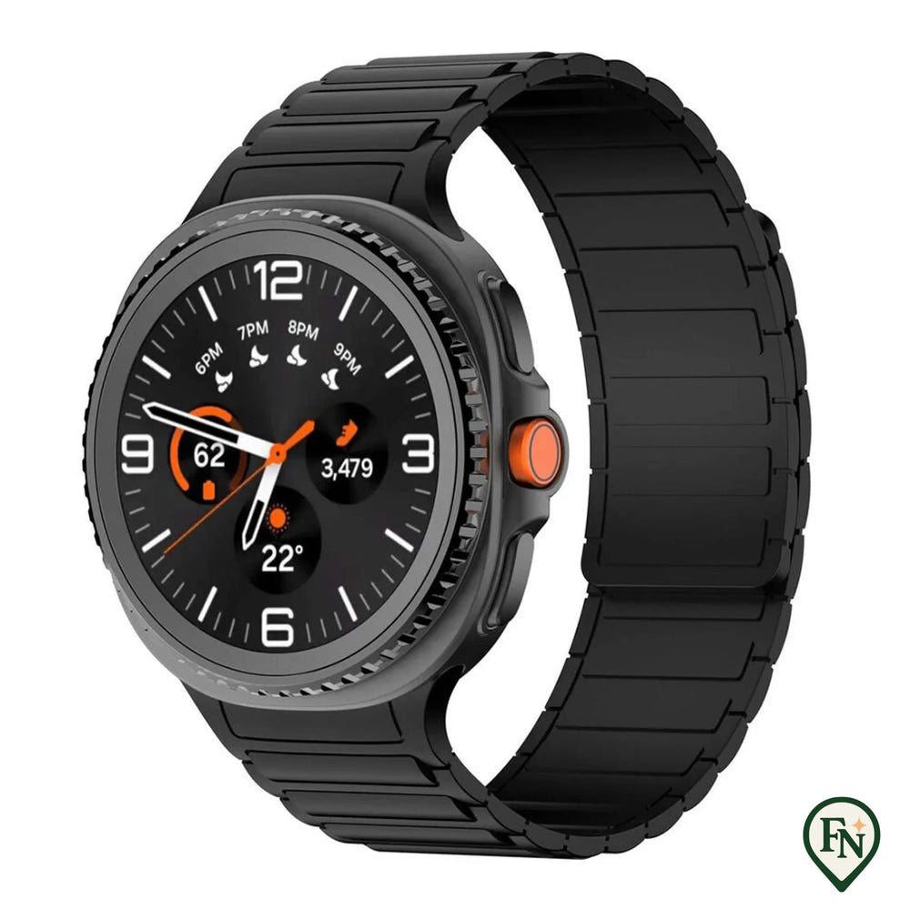 FlexiMag™ Samsung – Stijlvolle Magnetische Band voor Galaxy Watch Zwart / Galaxy Watch8 Classic 46mm