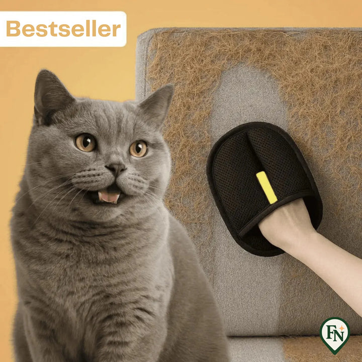 Huisdier Pluizen Handschoen Zwart