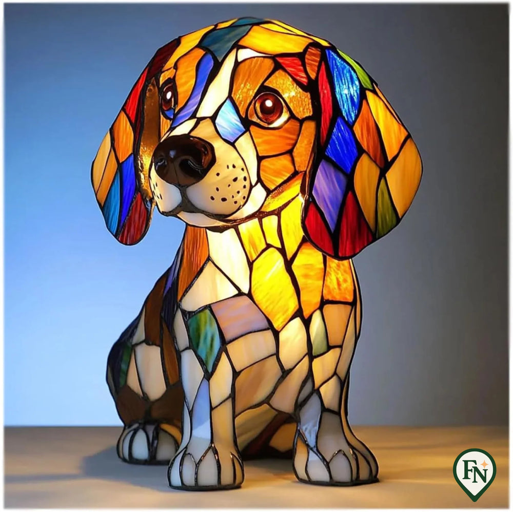 Glass Glow Dog Beagle