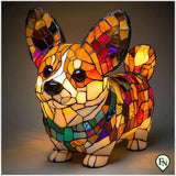 Glass Glow Dog Corgi