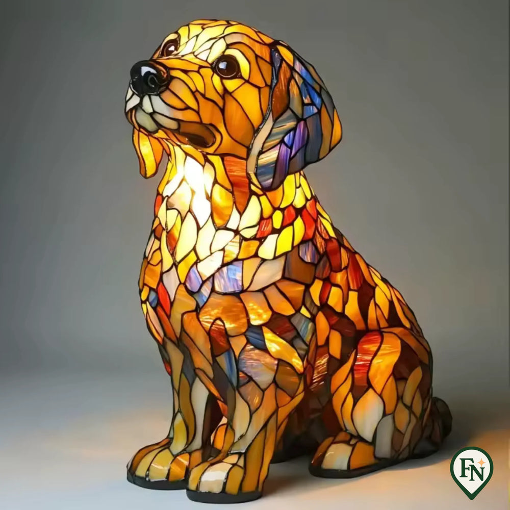 Glass Glow Dog Golden Retriever