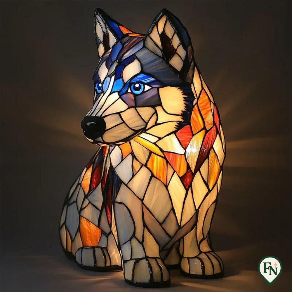 Glass Glow Dog Husky