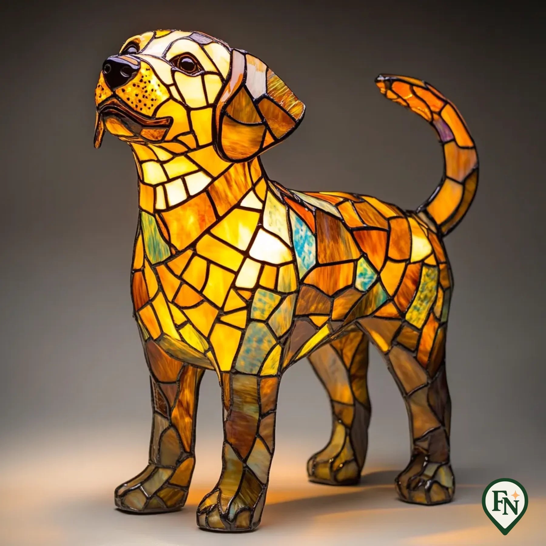 Glass Glow Dog Labrador