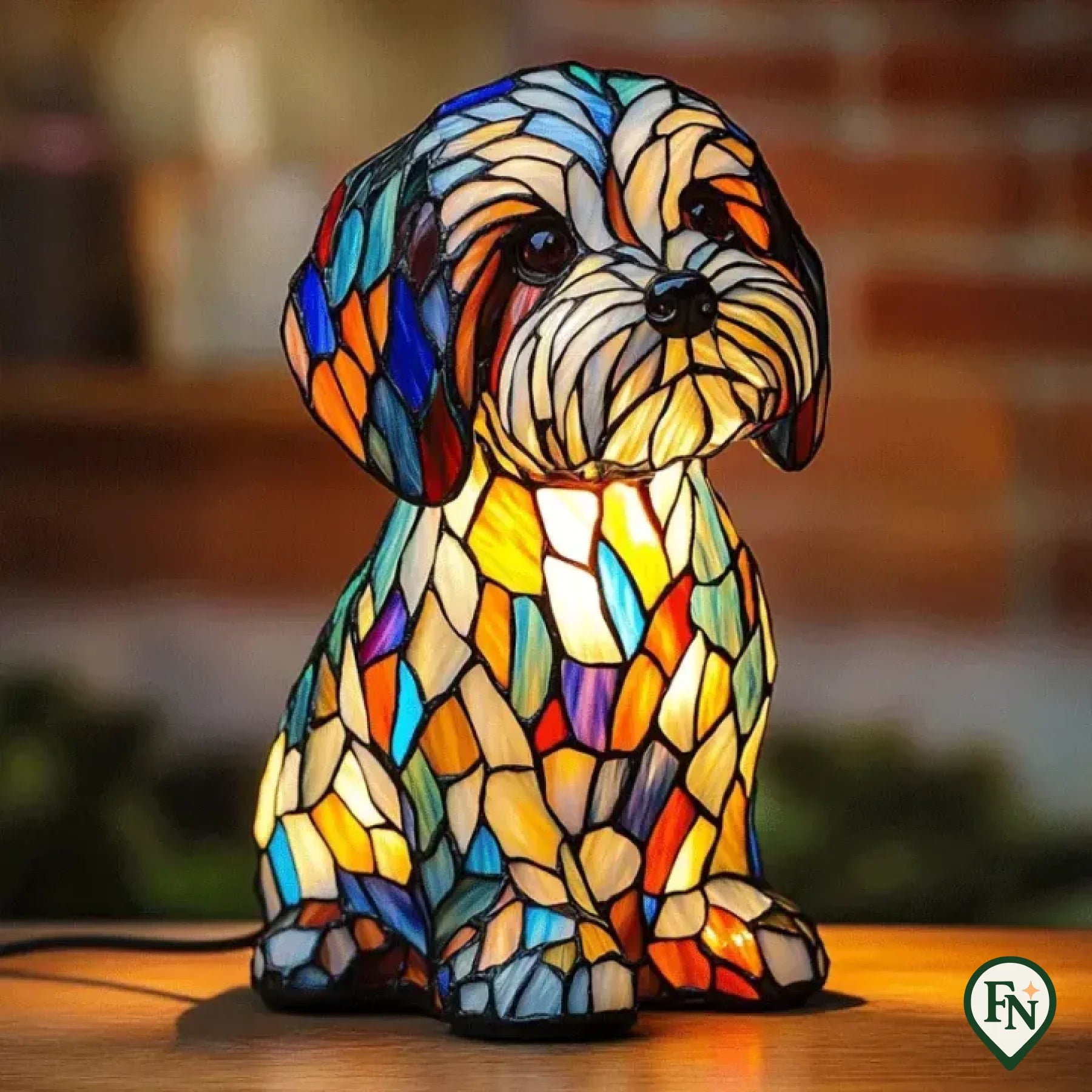 Glass Glow Dog Maltezer