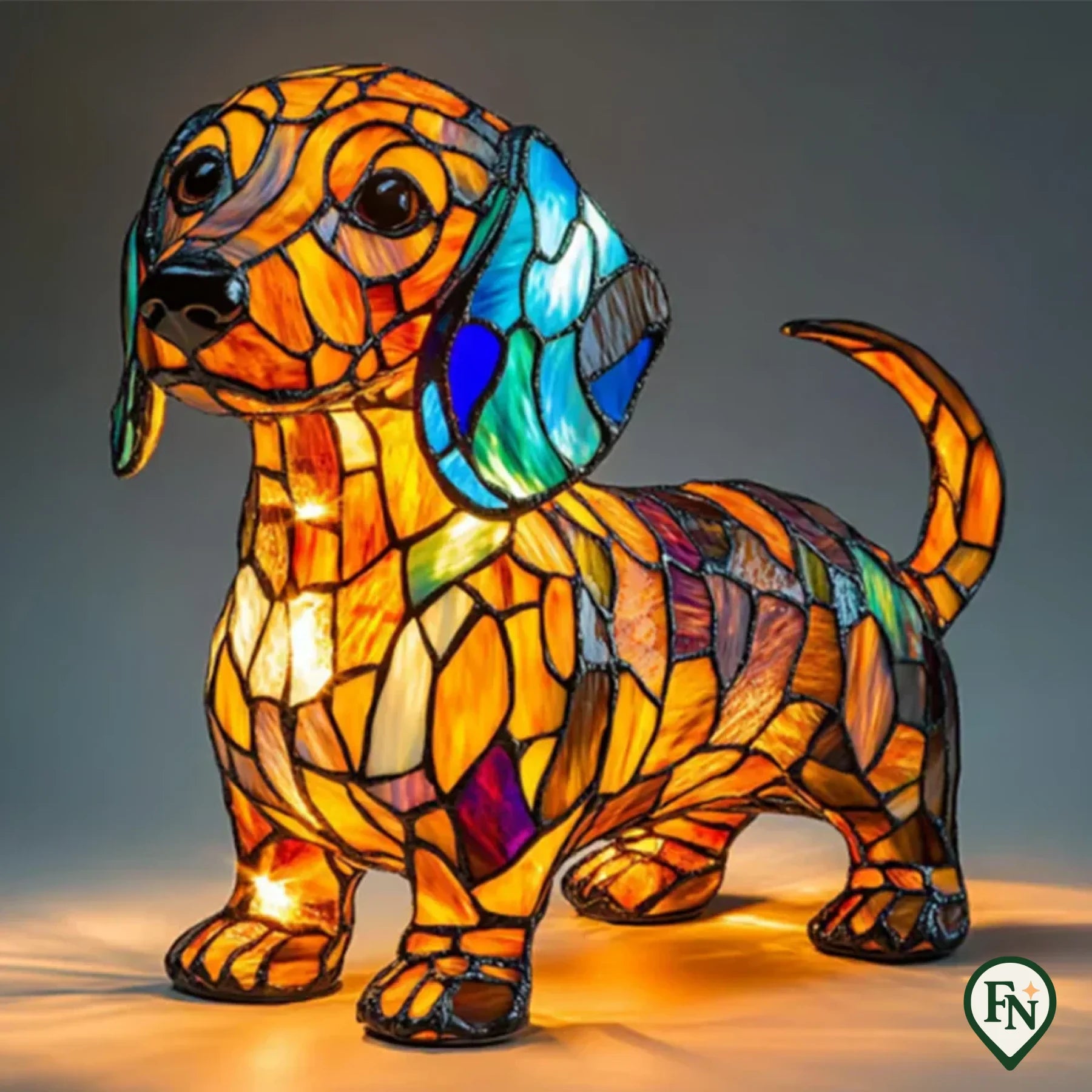 Glass Glow Dog Teckel
