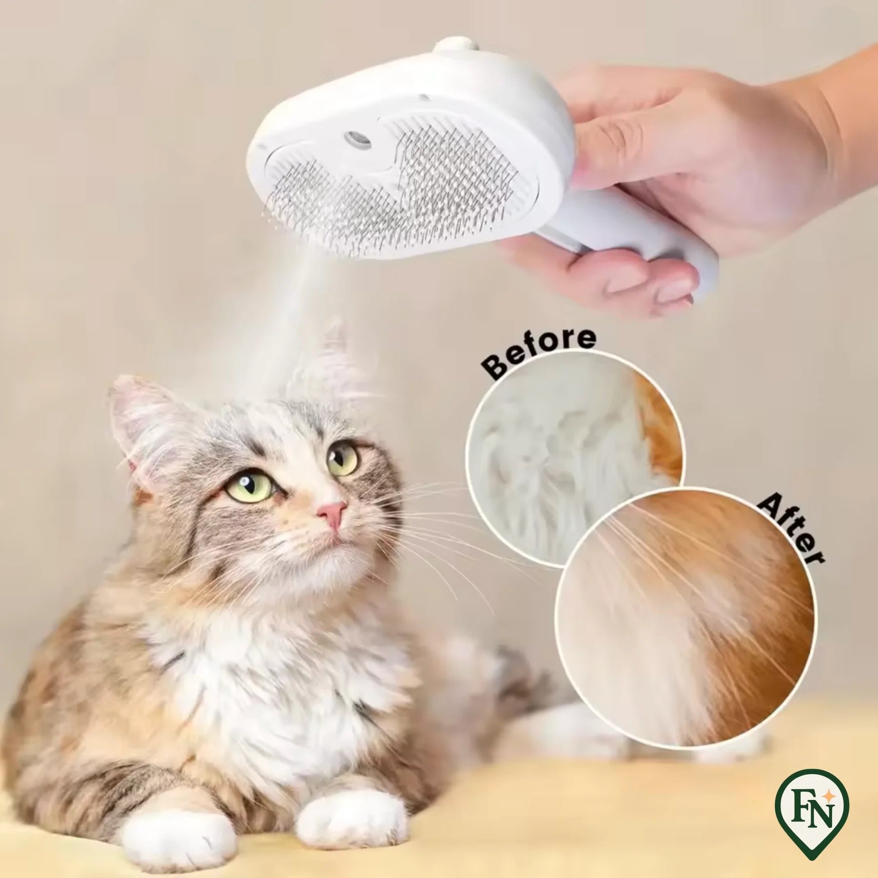 Huisdier Stoom-Borstel