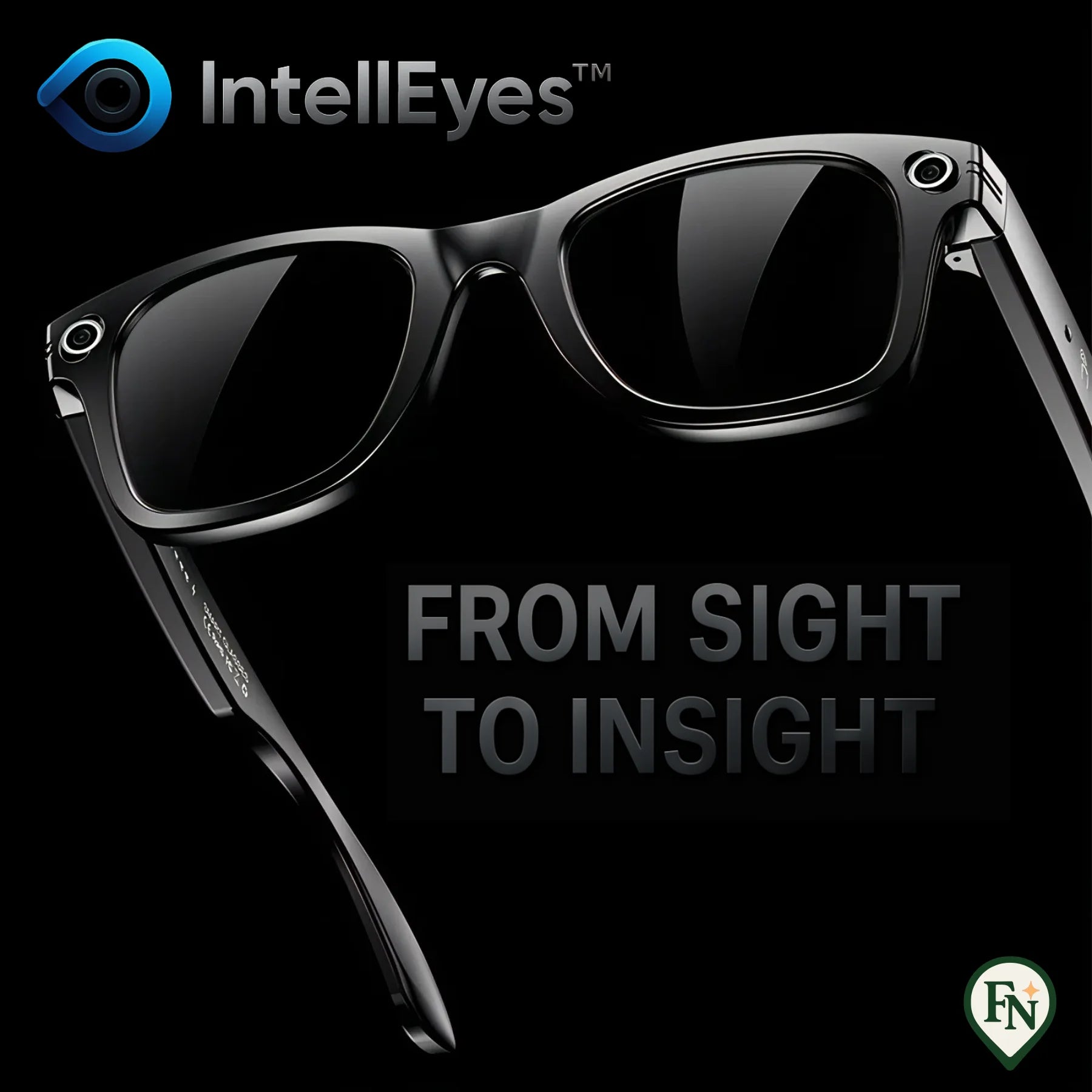 IntellEyes™ - Slimme AI-Bril met Camera Spraak & Vertaling