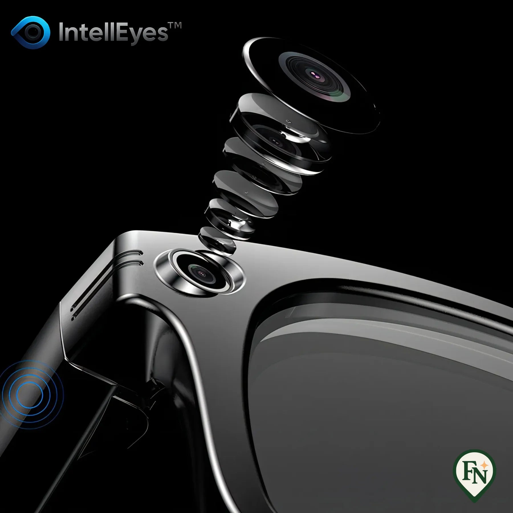 IntellEyes™ - Slimme AI-Bril met Camera Spraak & Vertaling