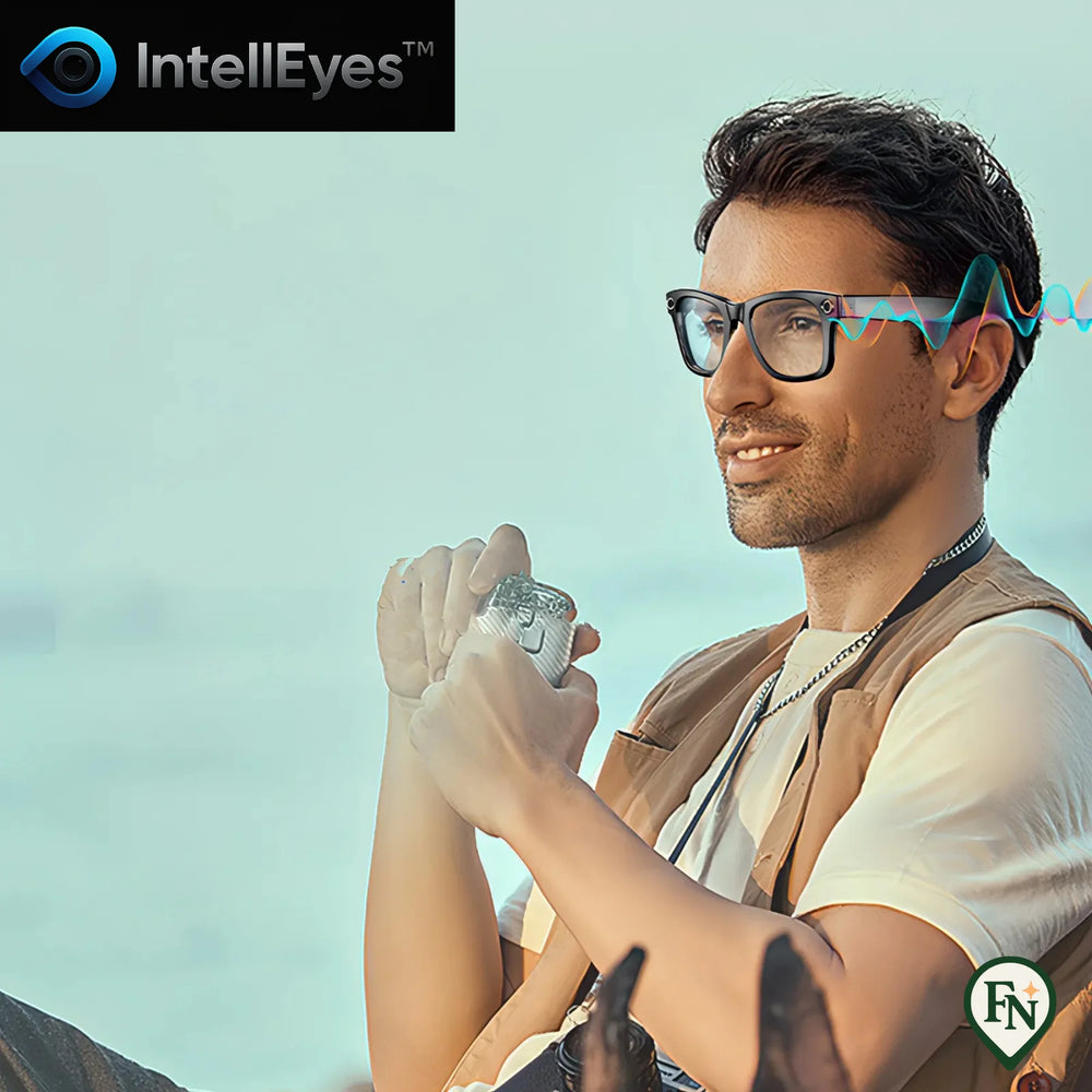 IntellEyes™ - Slimme AI-Bril met Camera Spraak & Vertaling
