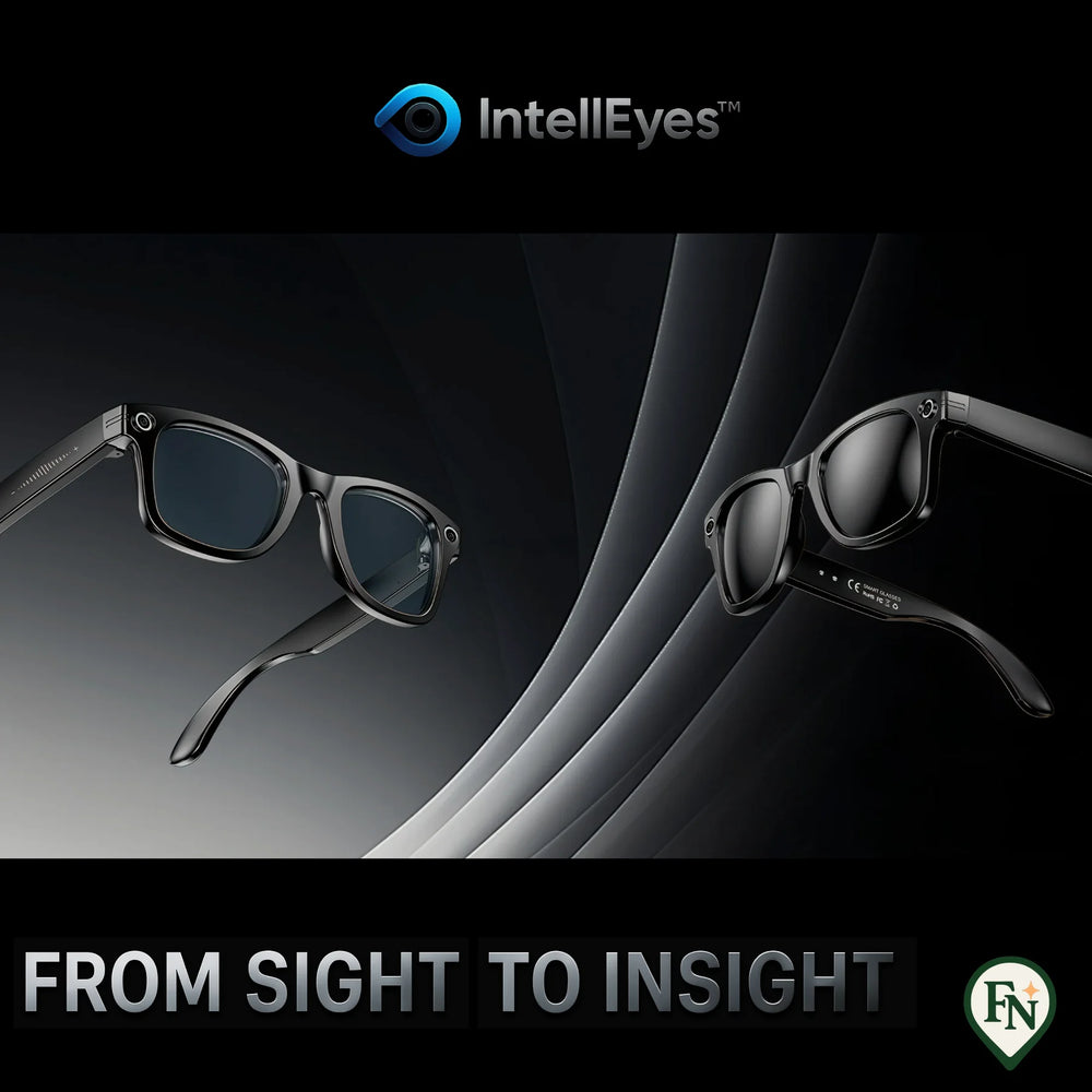 IntellEyes™ - Slimme AI-Bril met Camera Spraak & Vertaling