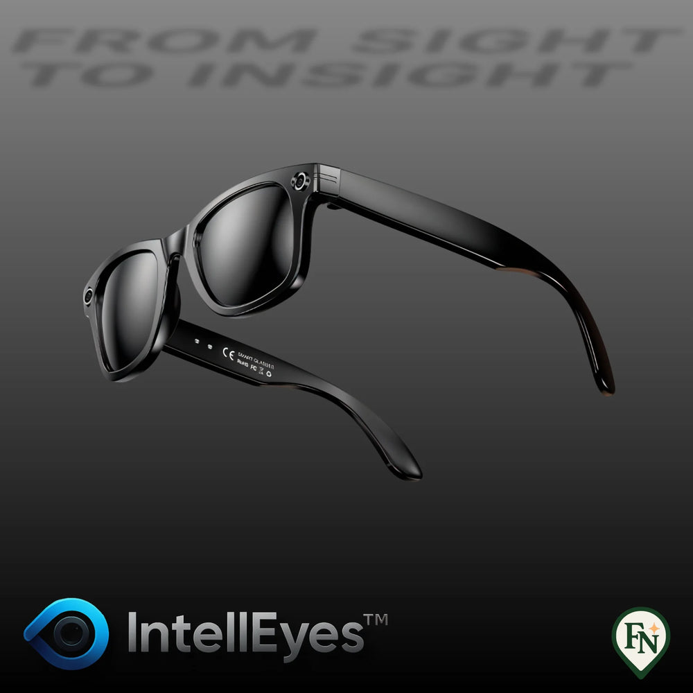 IntellEyes™ - Slimme AI-Bril met Camera Spraak & Vertaling