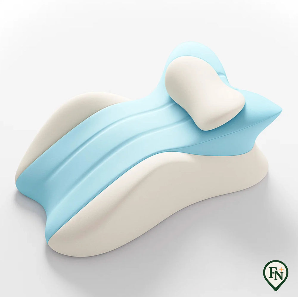 IntimiCushion™ – Ervaar Intimiteit op een Hoger Niveau Blauw Wit