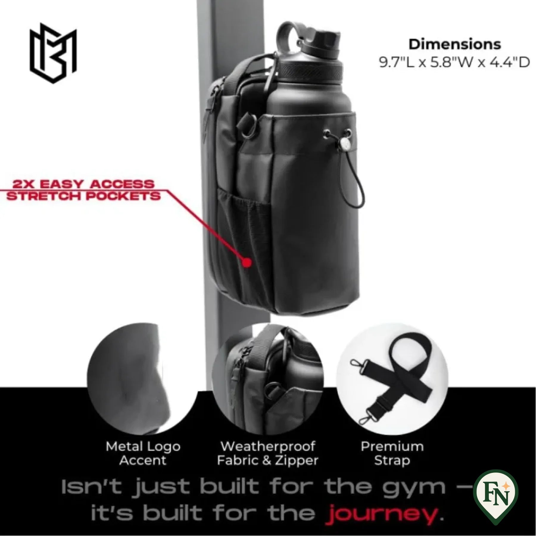 MagnoFit Bag™ 2 – De Slimme Magnetische Sporttas Zwart