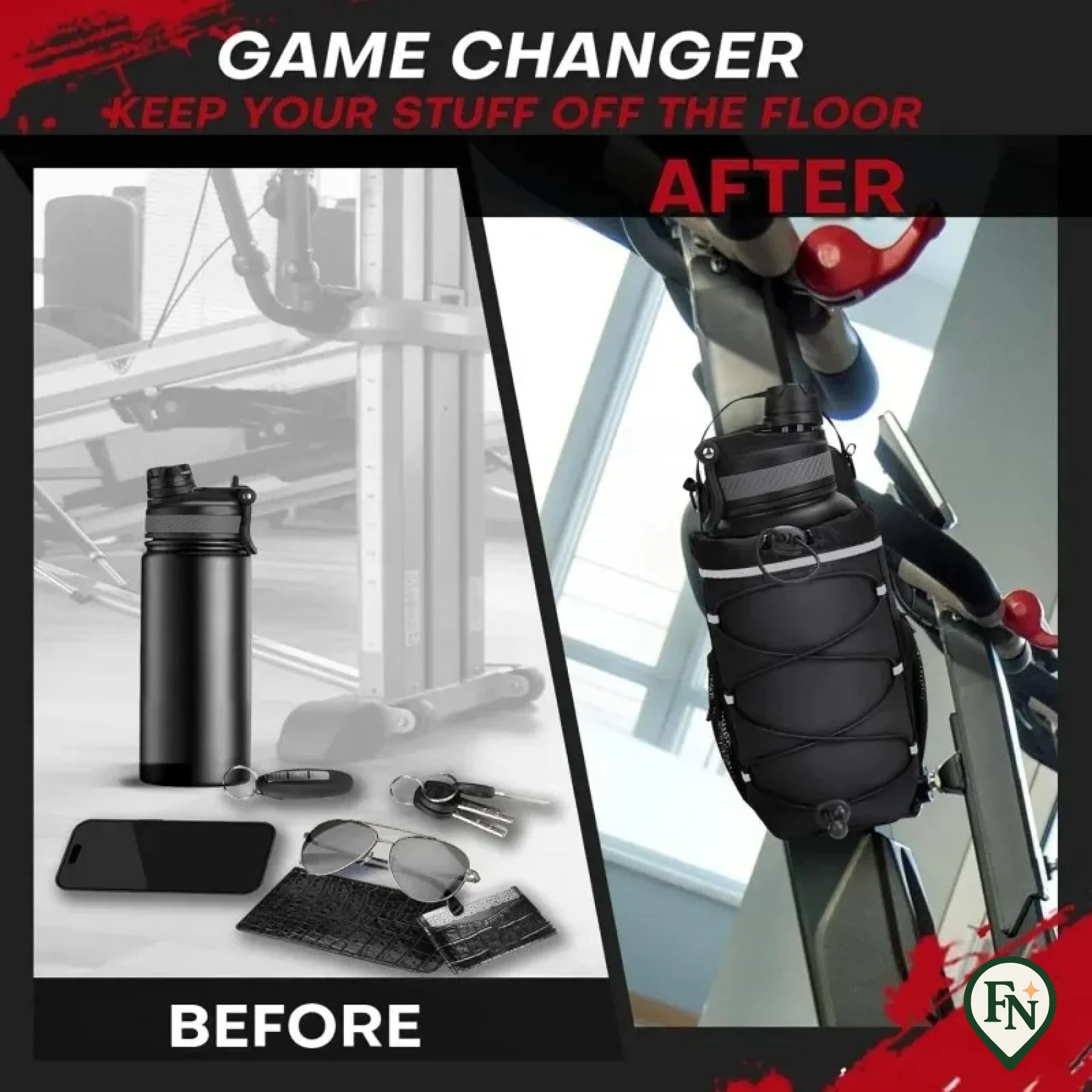 MagnoFit Bag™ – De Slimme Magnetische Sporttas Zwart