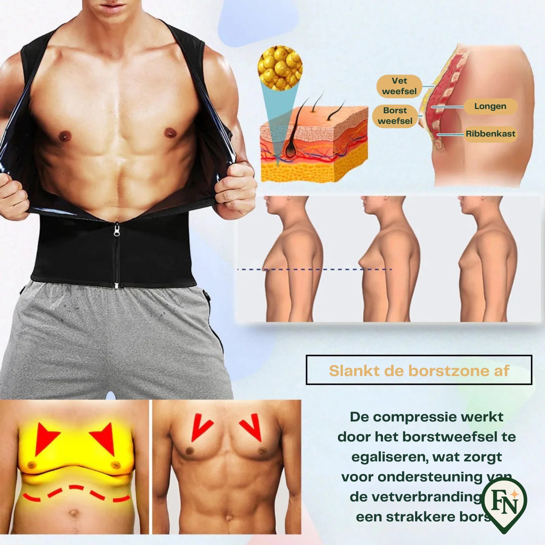 Compressie-vest Mannen