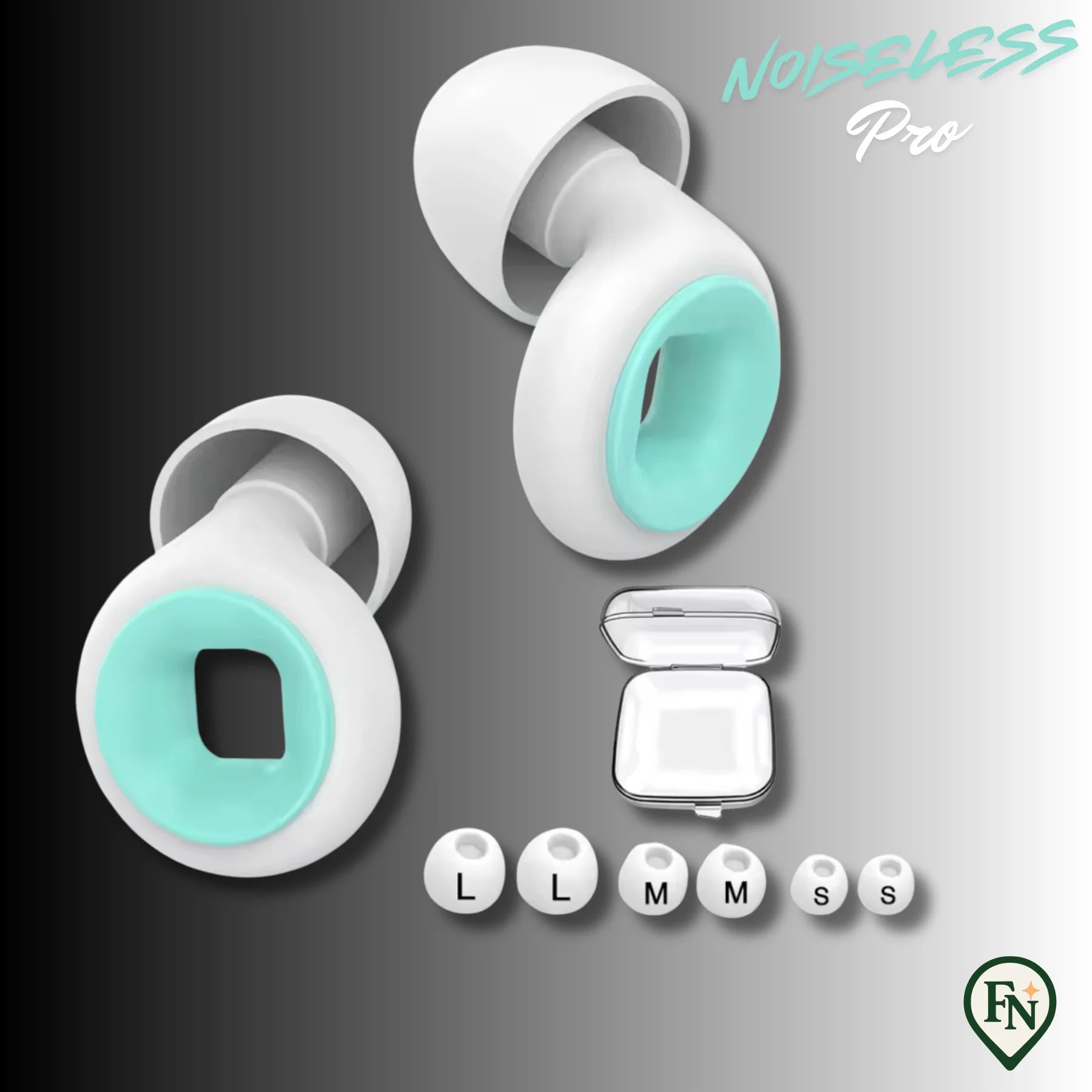 Noiseless Pro™ - Voor rust focus & ongestoord comfort Groen-Wit