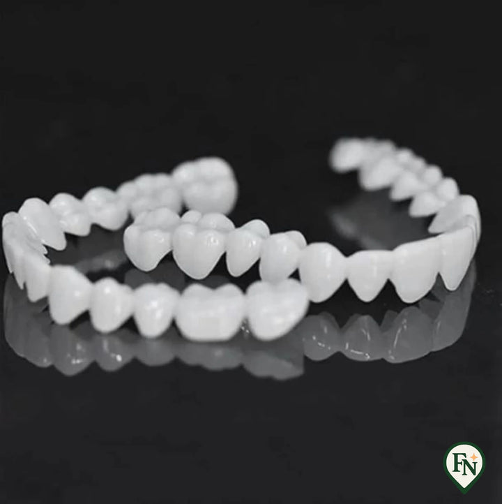 Direct zelfvertrouwen met een perfecte glimlach Boven- en onderkaak tanden