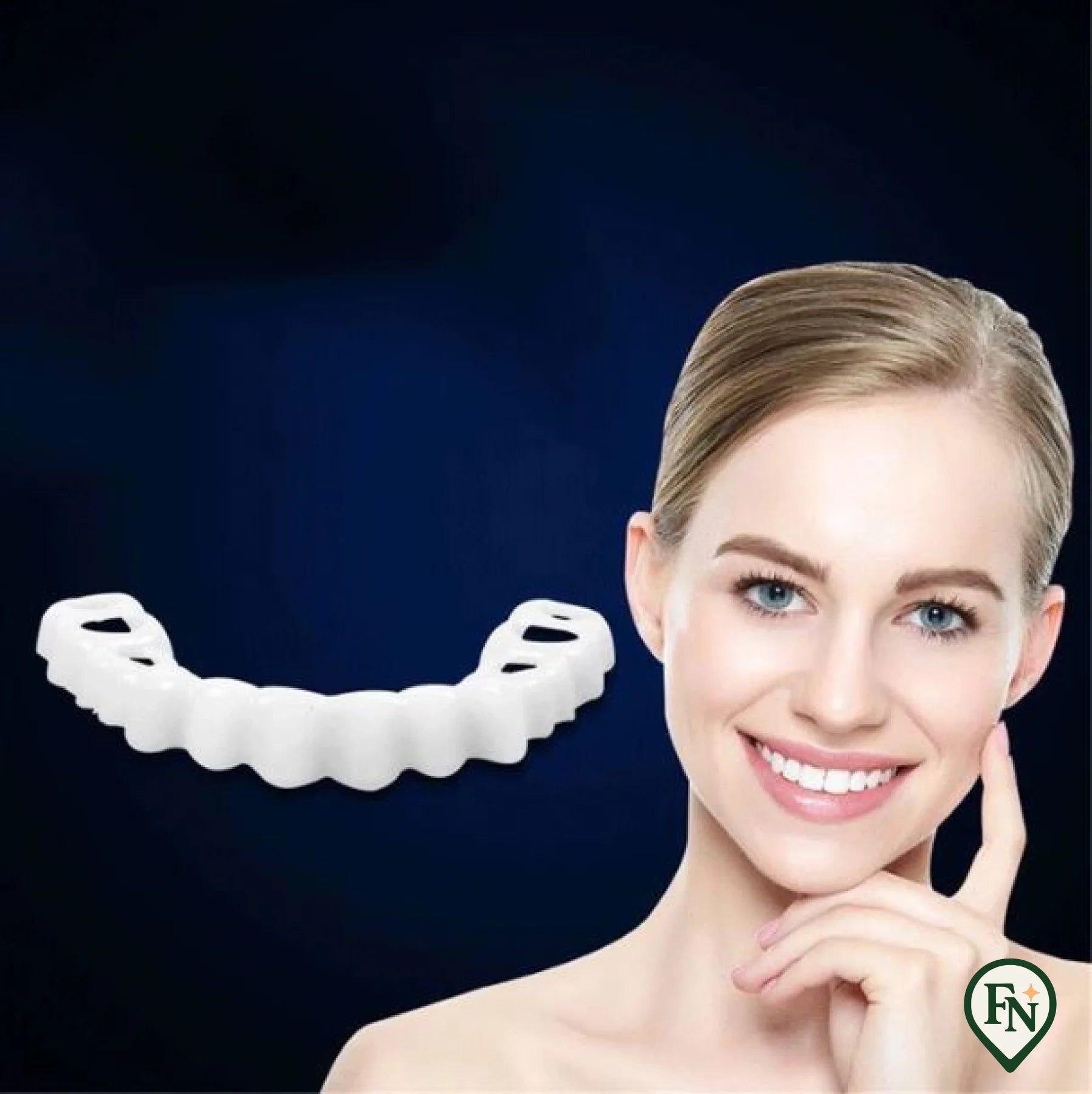 Direct zelfvertrouwen met een perfecte glimlach Boven- en onderkaak tanden