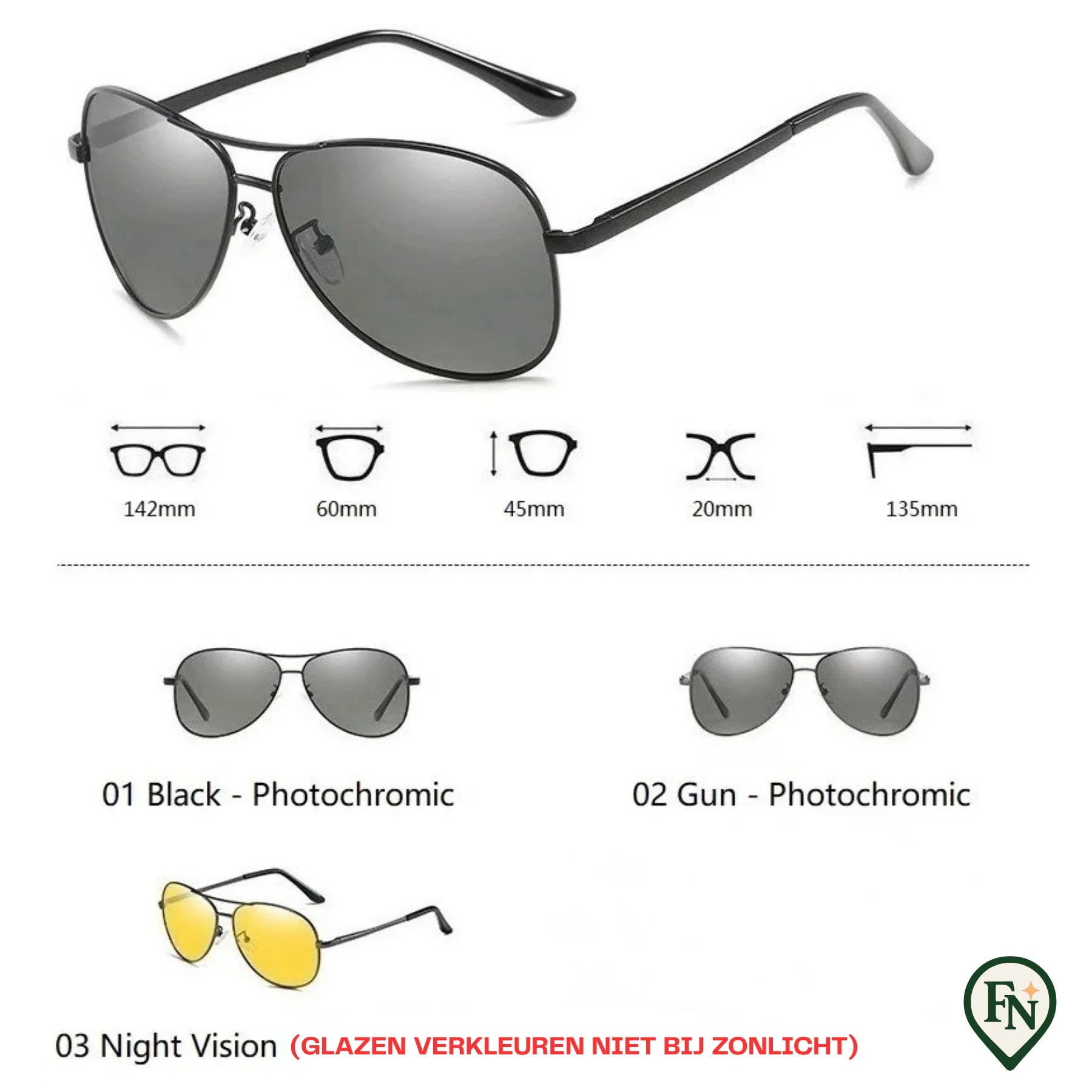 Luxe Gepolariseerde Piloten Zonnebril