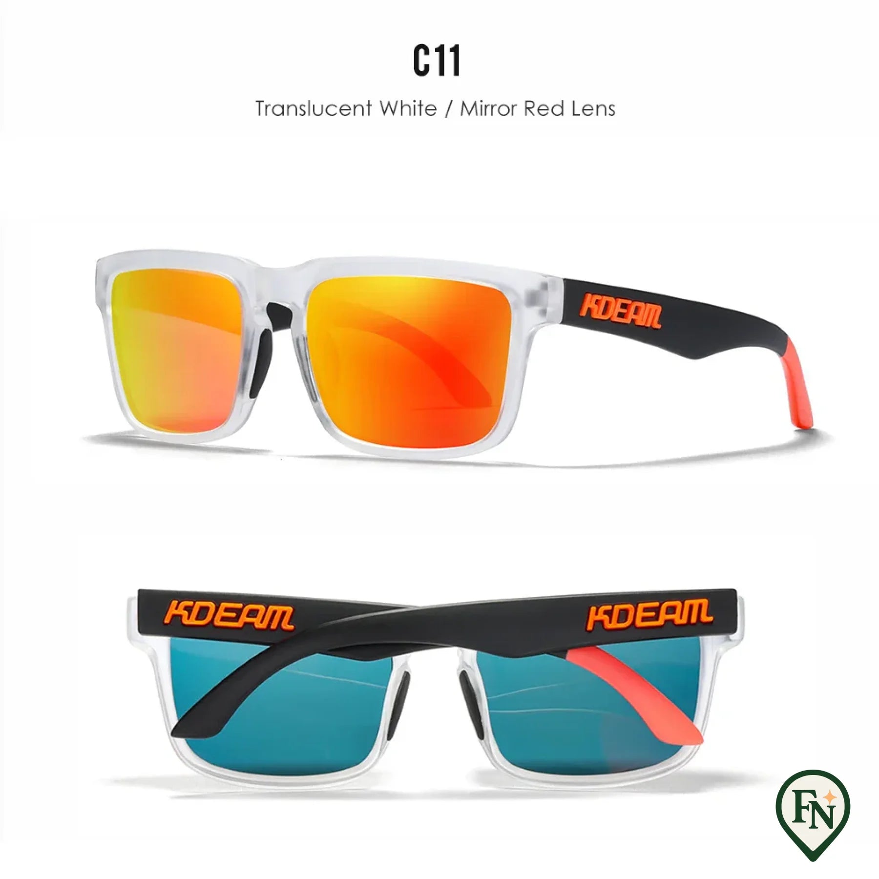 Gepolariseerde Zonnebril C11Mirrored Red