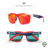 Gepolariseerde Zonnebril C21 mirrored red