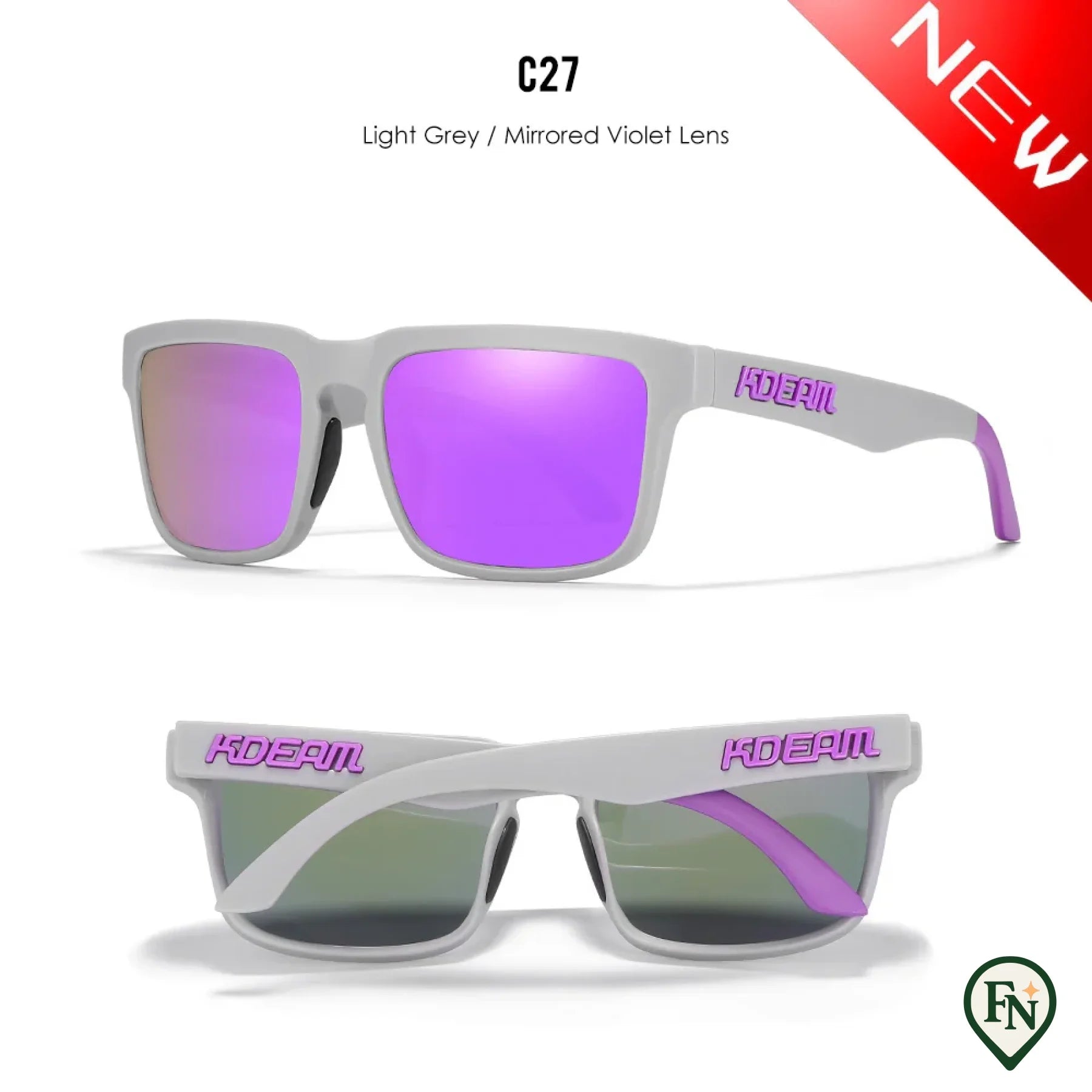 Gepolariseerde Zonnebril C27 mirrored violet