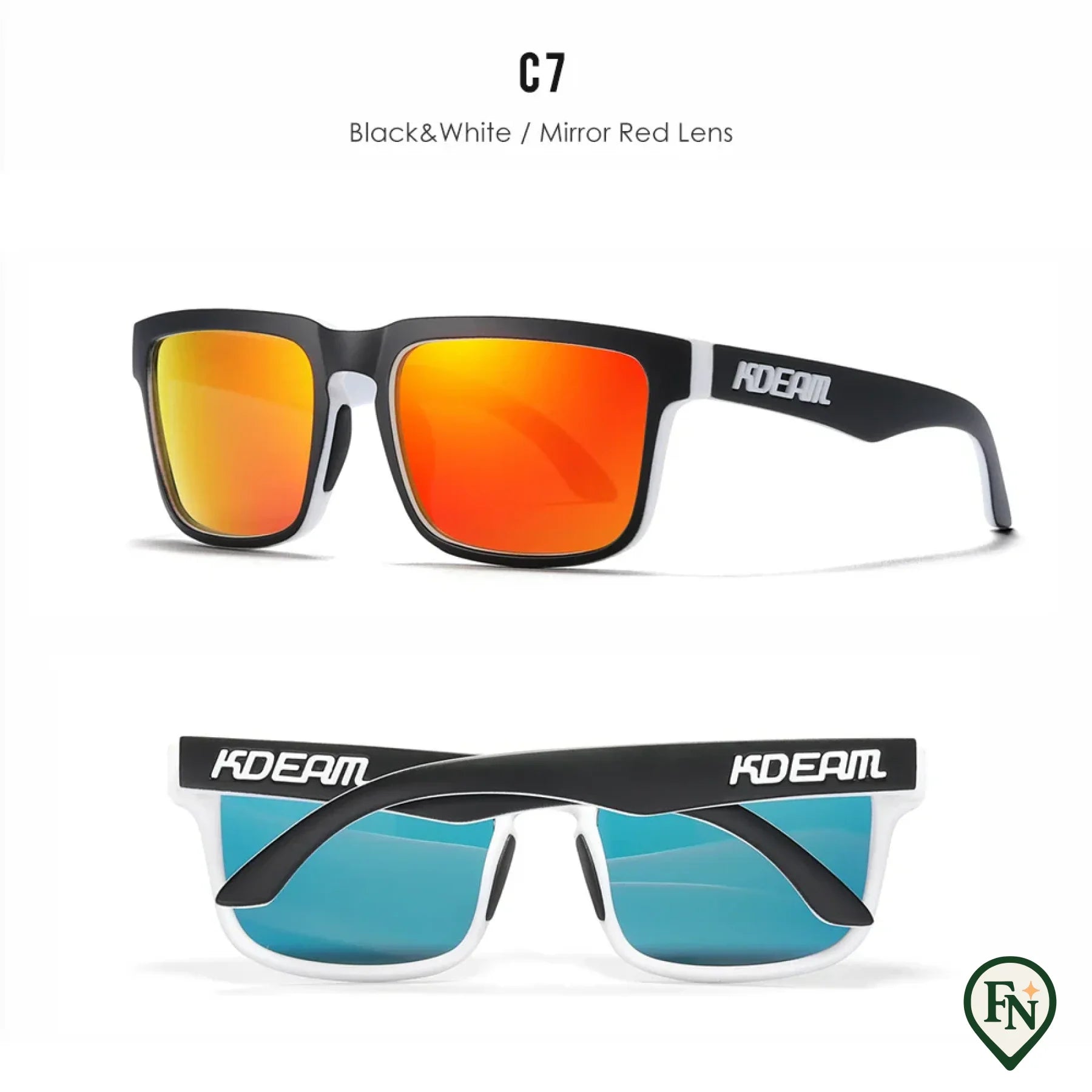 Gepolariseerde Zonnebril C7Mirrored Red