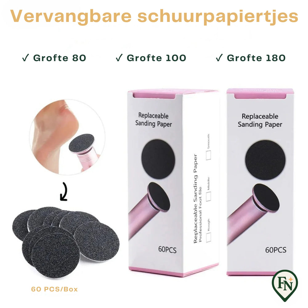 Vervangbaar Schuurpapier 60 Stuks